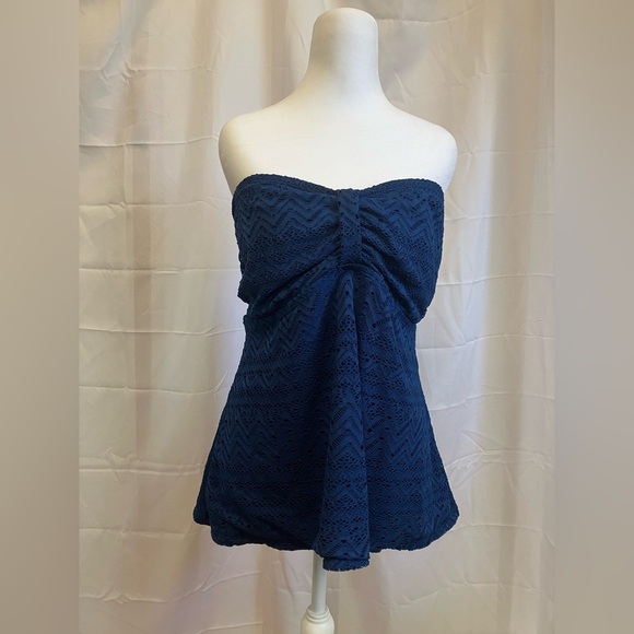 Catalina Tops - Catalina Royal Blue Lace-Trim Top
